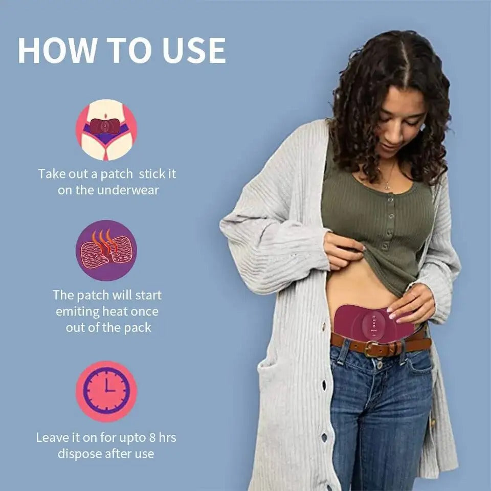 Menstrual heating patch